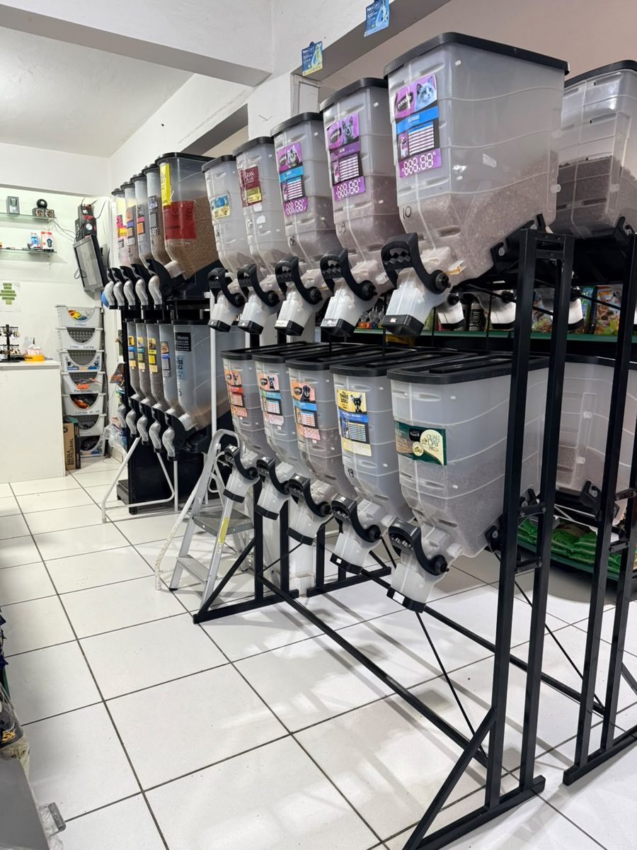 Ração a granel no peso